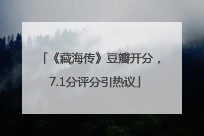 《藏海传》豆瓣开分，7.1分评分引热议