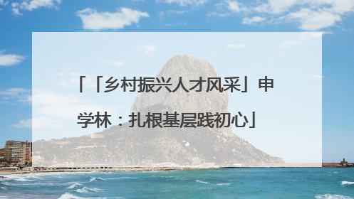 「乡村振兴人才风采」申学林：扎根基层践初心