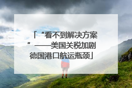 “看不到解决方案”——美国关税加剧德国港口航运瓶颈