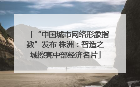 “中国城市网络形象指数”发布 株洲：智造之城擦亮中部经济名片