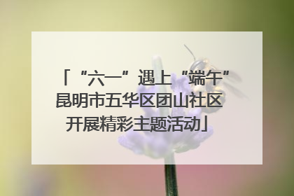 “六一”遇上“端午” 昆明市五华区团山社区开展精彩主题活动
