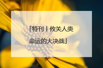 特刊丨攸关人类命运的大决战