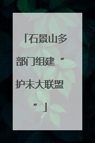 石景山多部门组建“护未大联盟”