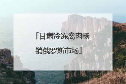 甘肃冷冻禽肉畅销俄罗斯市场