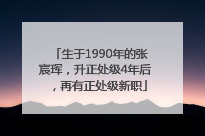 生于1990年的张宸珲，升正处级4年后，再有正处级新职