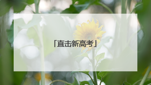 直击新高考