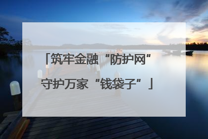 筑牢金融“防护网” 守护万家“钱袋子”