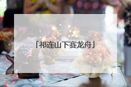 祁连山下赛龙舟
