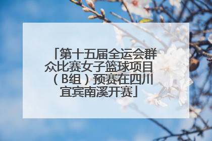 第十五届全运会群众比赛女子篮球项目（B组）预赛在四川宜宾南溪开赛