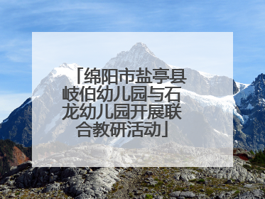 绵阳市盐亭县岐伯幼儿园与石龙幼儿园开展联合教研活动