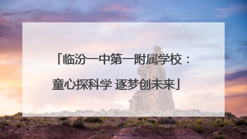 临汾一中第一附属学校：童心探科学 逐梦创未来