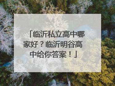临沂私立高中哪家好？临沂明谷高中给你答案！