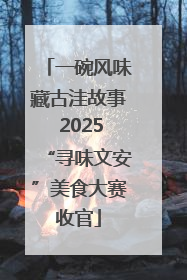 一碗风味藏古洼故事 2025“寻味文安”美食大赛收官