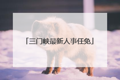 三门峡最新人事任免