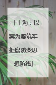 上海：以案为鉴筑牢拒腐防变思想防线