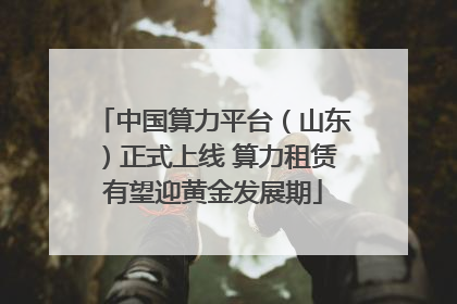 中国算力平台（山东）正式上线 算力租赁有望迎黄金发展期