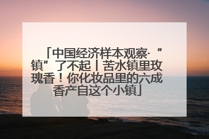 中国经济样本观察·“镇”了不起丨苦水镇里玫瑰香！你化妆品里的六成香产自这个小镇