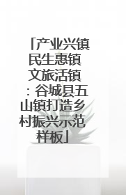 产业兴镇 民生惠镇 文旅活镇：谷城县五山镇打造乡村振兴示范样板