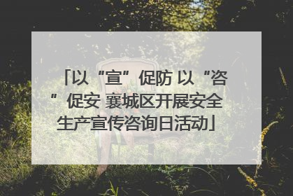 以“宣”促防 以“咨”促安 襄城区开展安全生产宣传咨询日活动