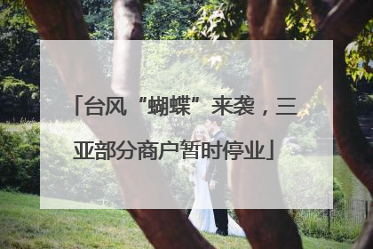 台风“蝴蝶”来袭，三亚部分商户暂时停业