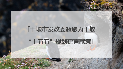 十堰市发改委邀您为十堰“十五五”规划建言献策