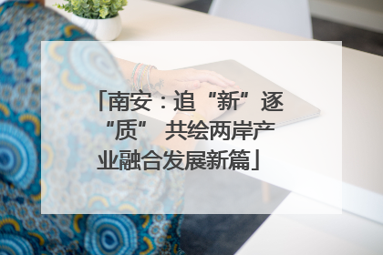 南安：追“新”逐“质” 共绘两岸产业融合发展新篇