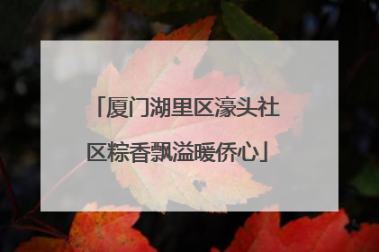 厦门湖里区濠头社区粽香飘溢暖侨心