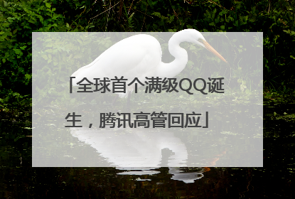 全球首个满级QQ诞生，腾讯高管回应