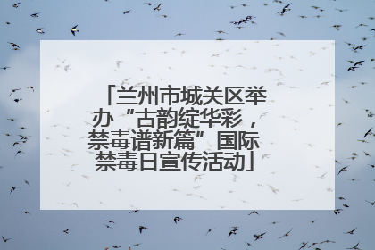兰州市城关区举办“古韵绽华彩，禁毒谱新篇”国际禁毒日宣传活动