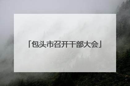 包头市召开干部大会