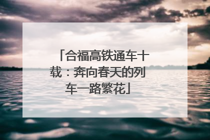 合福高铁通车十载：奔向春天的列车一路繁花