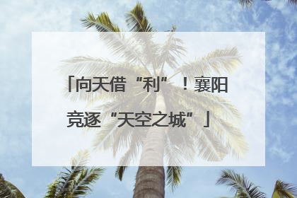 向天借“利”！襄阳竞逐“天空之城”