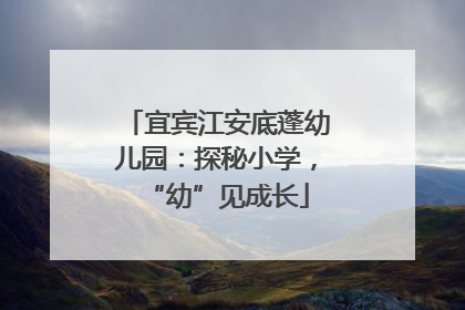 宜宾江安底蓬幼儿园：探秘小学，“幼”见成长