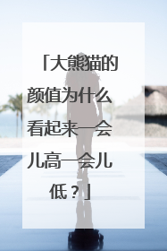 大熊猫的颜值为什么看起来一会儿高一会儿低？