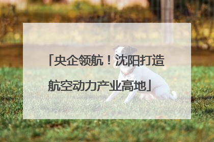 央企领航！沈阳打造航空动力产业高地