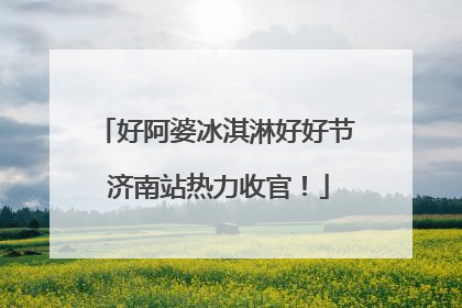 好阿婆冰淇淋好好节 济南站热力收官！