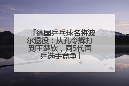 德国乒乓球名将波尔退役：从孔令辉打到王楚钦，同5代国乒选手竞争