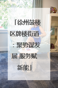 徐州鼓楼区牌楼街道：聚势谋发展 服务赋新能