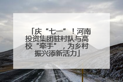 庆“七一”！河南投资集团驻村队与高校“牵手”，为乡村振兴添新活力