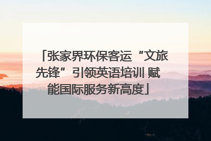 张家界环保客运“文旅先锋”引领英语培训 赋能国际服务新高度