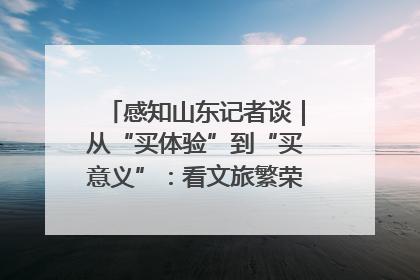 感知山东记者谈｜从“买体验”到“买意义”：看文旅繁荣背后的幸福新定义
