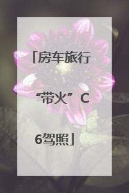 房车旅行“带火”C6驾照