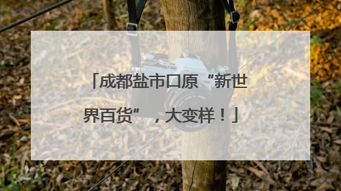 成都盐市口原“新世界百货”，大变样！
