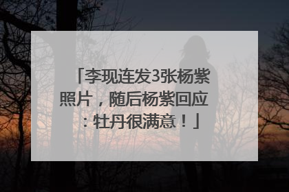 李现连发3张杨紫照片，随后杨紫回应：牡丹很满意！