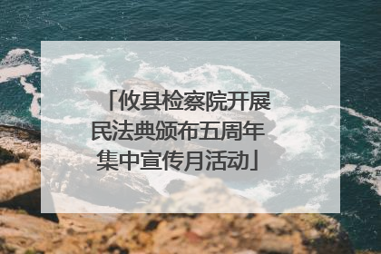 攸县检察院开展民法典颁布五周年集中宣传月活动