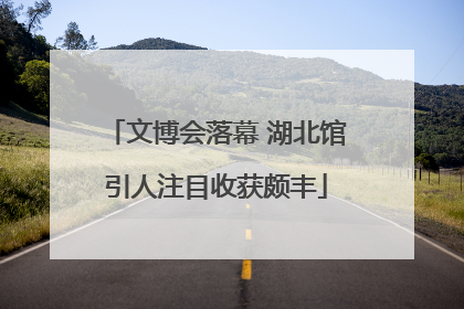 文博会落幕 湖北馆引人注目收获颇丰