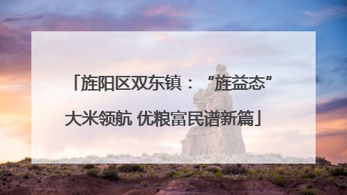旌阳区双东镇：“旌益态”大米领航 优粮富民谱新篇