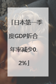 日本第一季度GDP折合年率减少0.2%