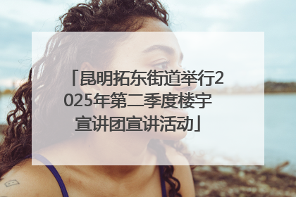 昆明拓东街道举行2025年第二季度楼宇宣讲团宣讲活动