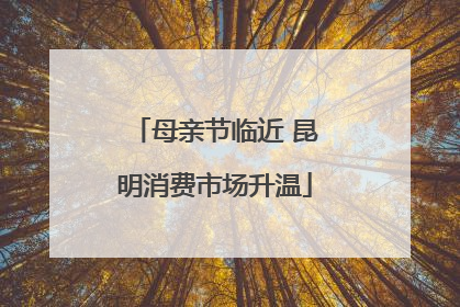 母亲节临近 昆明消费市场升温